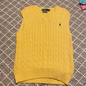 Polo Pima cotton sweater vest